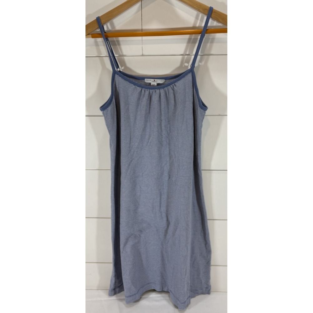 Tommy Hilfiger Women's Sleepwear Dress Size Medium M Blue White Stripes